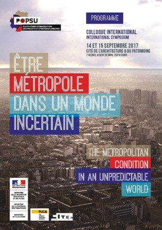 Colloque international : Être métropole dans un monde incertain