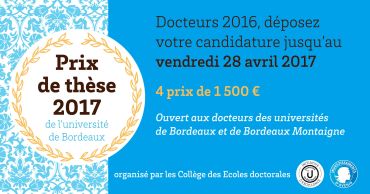 Prix de thèse de l'Université de Bordeaux