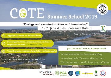 Ecole d'été “Ecology and society : Frontiers and Boundaries”